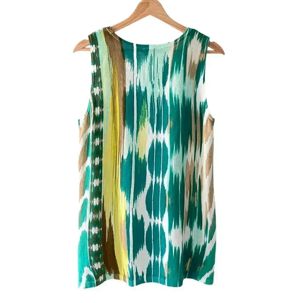 Chico’s Cool-Print Essential Tank Size 2 Large US 12 - Picture 6 of 8